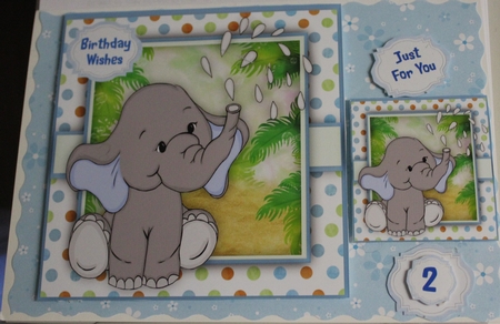 Ellies Rain making , Blue by Moira Paterson  (Ornella)