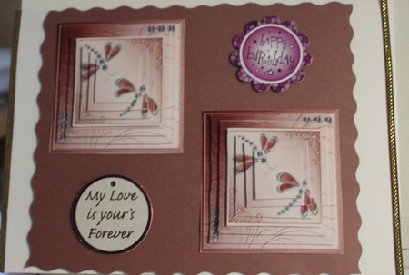 Diamante Dragonflies Pyramage Sheet by Moira Paterson  (Ornella)