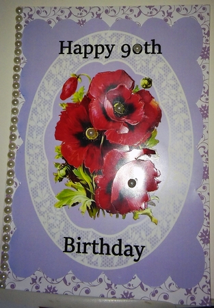 Poppies For 90th Birthday  by Moira Paterson  (Ornella)