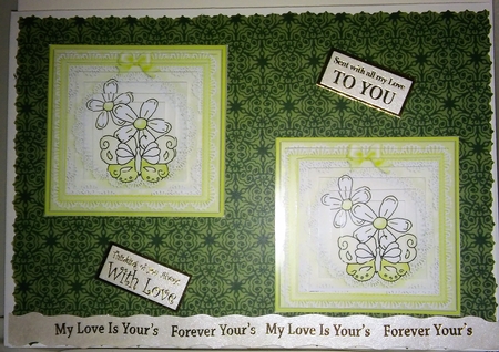Fluttery Butterfly Pyramage sheet by Moira Paterson  (Ornella)