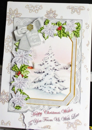 Snow Tree Thinking of You 7x5in Fancy Lace Step by Step by Moira Paterson  (Ornella)