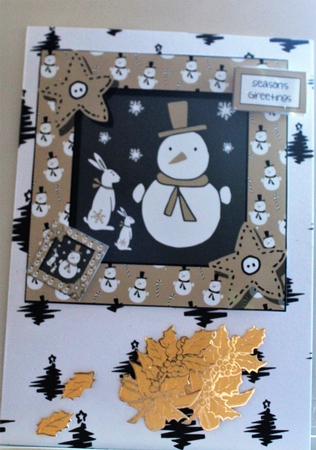 Scandi Christmas - The Hare & The Snowman 8x8 by Moira Paterson  (Ornella)