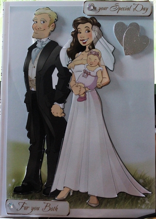 Wedding Couple with Baby by Moira Paterson  (Ornella)