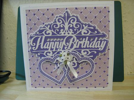 Birthday Heart Topper by Monika Hall