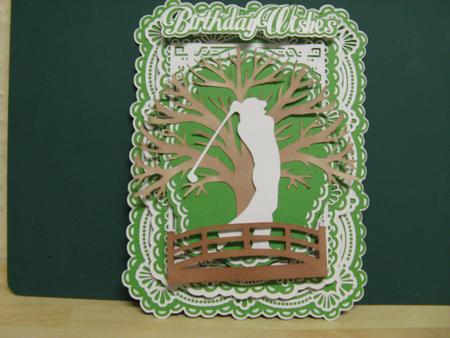 Father's Day Golf Fancy Topper by Monika Hall