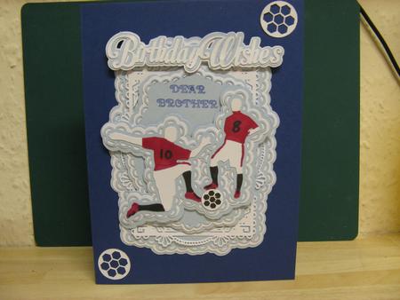 Father's Day Football Fancy Topper by Monika Hall