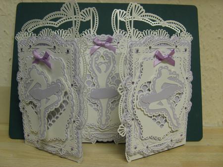 Birthday Fancy Ballerina Door Card by Monika Hall