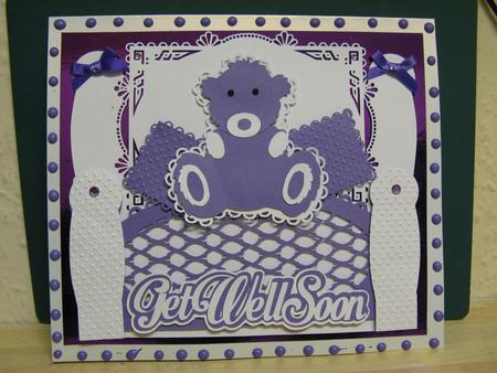 Get Well Teddy Topper by Monika Hall