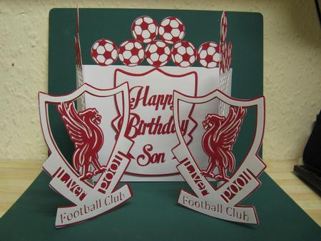 Liverpool Team Edged Card by Monika Hall