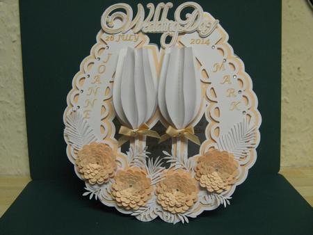 Horseshoe Glass Card by Monika Hall