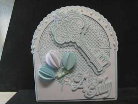 21st Key Balloon Card by Monika Hall