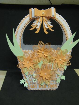 Basket Bow Card by Monika Hall