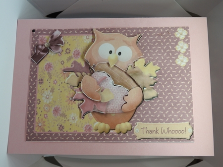 Thank Whoooo with Decoupage by Moragh Hunt