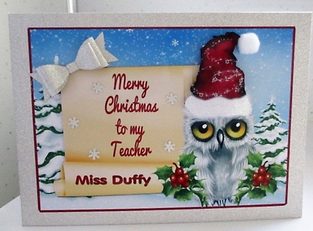 Merry Christmas to My Teacher  # 3 by isobel bulloch