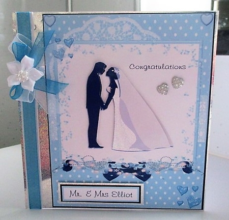 Congratulations to the wedding couple card by isobel bulloch