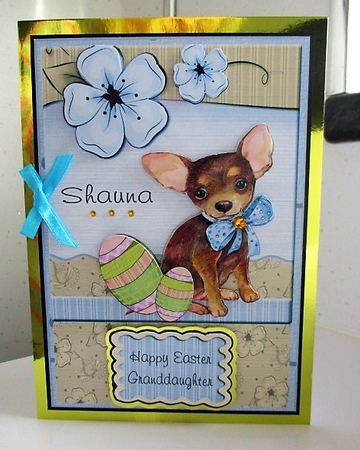 Adorable Toy Terrier with Eggs for Easter # 14 by isobel bulloch