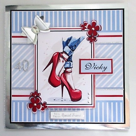 8x8 My beautiful Red Shoes Twisted Pyramage Mini Kit  by isobel bulloch