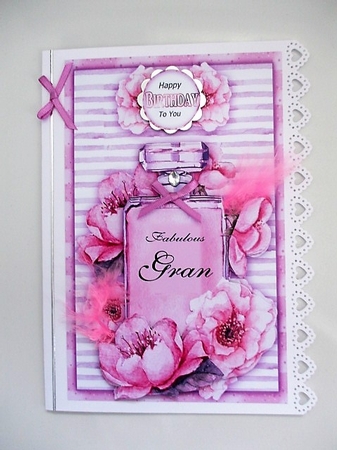 SCENTSY BIRTHDAY 1 A5 DECOUPAGE TOPPER  by isobel bulloch