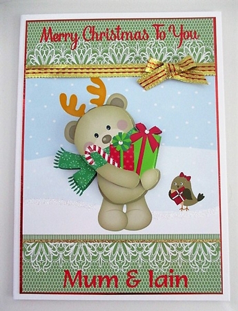 Bear with gifts by isobel bulloch