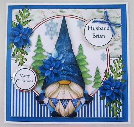 Blue Christmas  Gnome by isobel bulloch