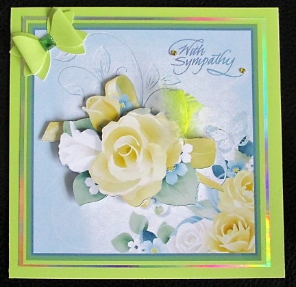 Yellow rose 6x6 by isobel bulloch