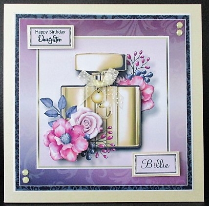 8x8 Perfume is the art that makes memories speak Mini Decoupage Kit - x4 A4 Sheets  by isobel bulloch