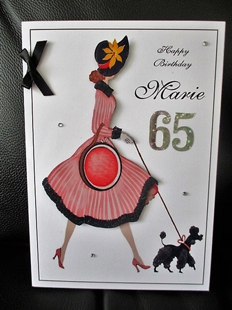 Vintage Lady and Dog by isobel bulloch