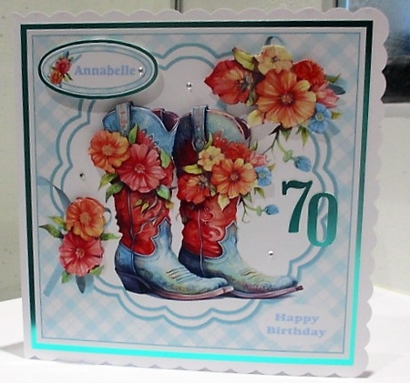 7x7 These boots were made for dancing mini kit by isobel bulloch