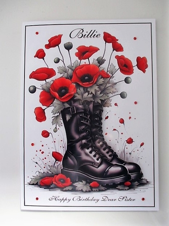 The Boots and the Poppies A4 by isobel bulloch