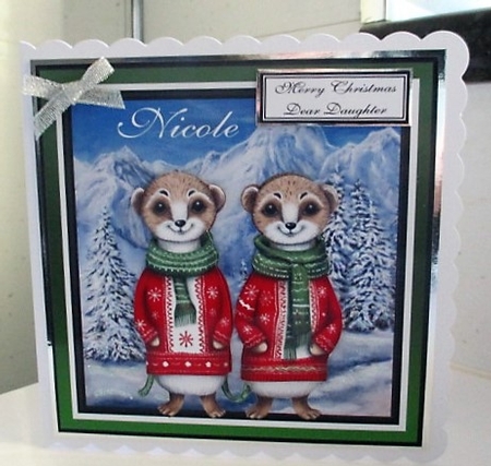 CHRISTMAS MEERKATS by isobel bulloch