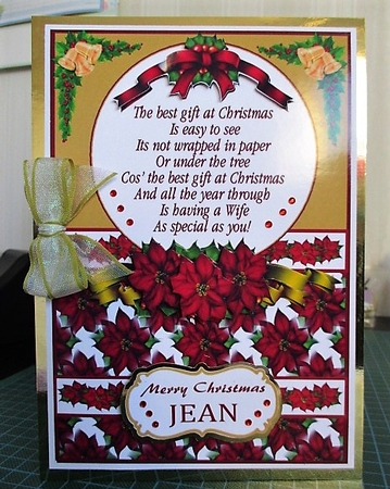 Christmas Poinsettias for My Wife by isobel bulloch