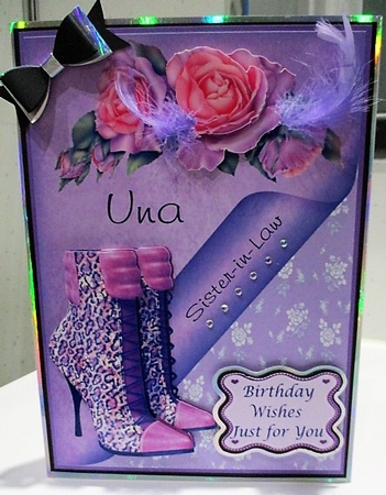 Birthday Boots in Purple by isobel bulloch
