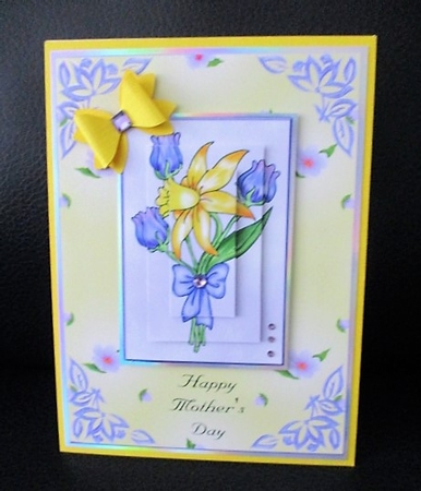 A6 All in One Daffodil Bouquet by isobel bulloch