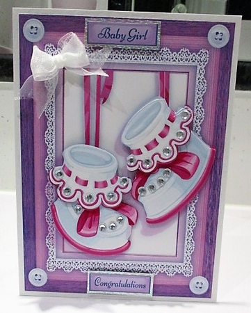 Beautiful Pink Baby Booties  by isobel bulloch