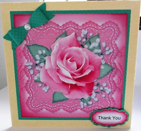Spring Rose Happy Birthday 1 by isobel bulloch