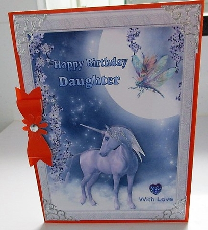 Lilac Unicorn in the moonlight 2 by isobel bulloch