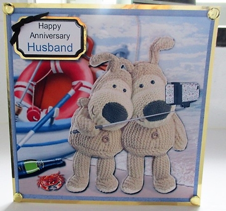 Boofle beach selfie anniversary or husband birthday by isobel bulloch