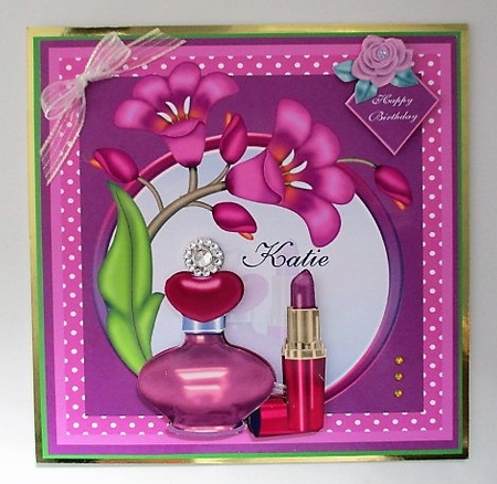 The Makeup Mirror 7x7 Quick Card by isobel bulloch