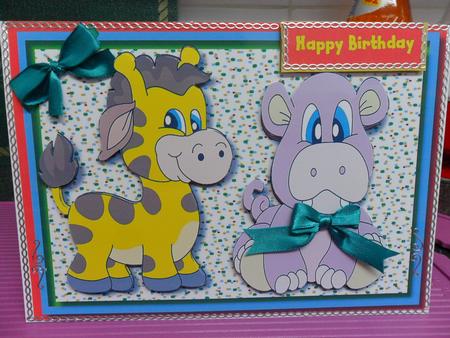 Cute Zoo Baby's, Hippo and Girraffe  by isobel bulloch