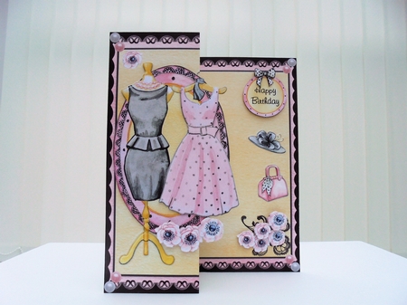 Classic Pink & Black Fashion by Pauline Martin