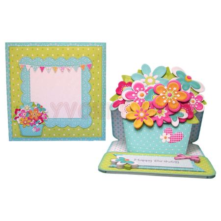Sunshine & Flowers Shaped Easel Card Kit by Yvonne Munn