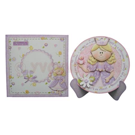 Pretty as a Princess Decoupage Plate Card Kit by Yvonne Munn