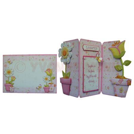 Like Flowers Shaped Tri Fold Card Kit by Yvonne Munn