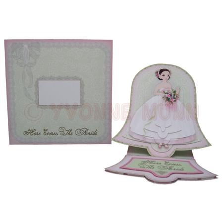 Wedding Belle Bell Shaped Easel Card Kit by Yvonne Munn
