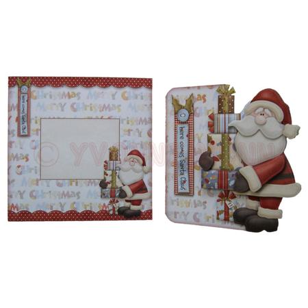 Here Comes Santa Decoupage Shaped Fold Card Kit by Yvonne Munn