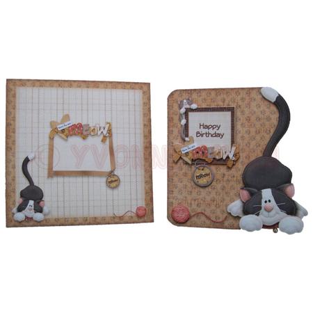 You?re the Cat?s Meow Shaped Fold Card Kit by Yvonne Munn