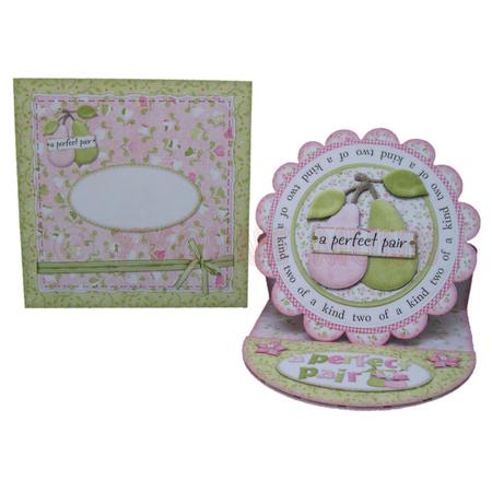 A Perfect Pair Scalloped Plate Easel Card Kit by Yvonne Munn