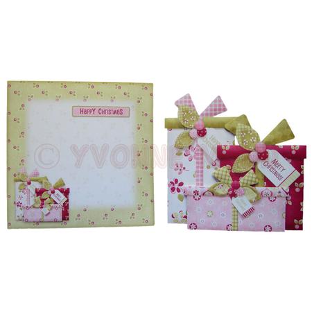 Christmas Gifts Shaped Fold Card Kit by Yvonne Munn