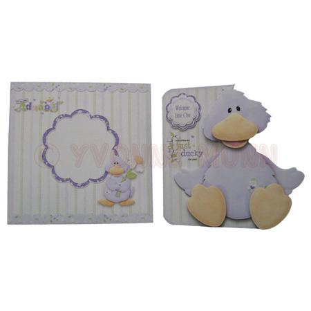 Welcome Little One Shaped Fold Card Kit by Yvonne Munn