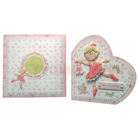 Life?s a Merry Dance! Heart Shaped Fold Card Kit by Yvonne Munn